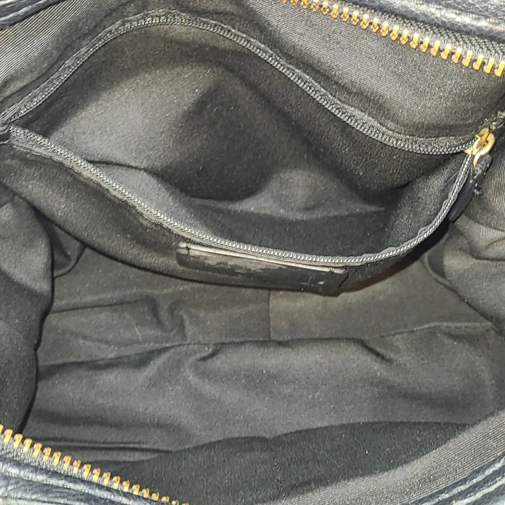 Coach Central Satchel Black Pebbled Leather EUC - Picture 10 of 16